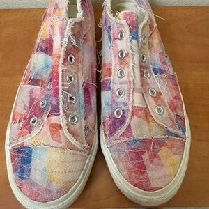 Women's Corkys Colorful Canvas Sneakers size 10